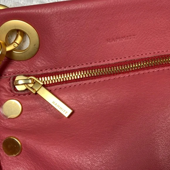 NWOT - Hammitt Small Tony Pink Leather Crossbody Bag - Picture 13 of 16